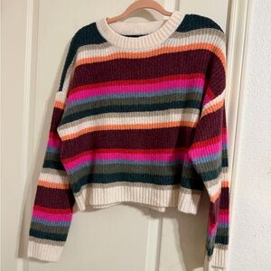 American Eagle Outfitters Colorful Striped Sweater